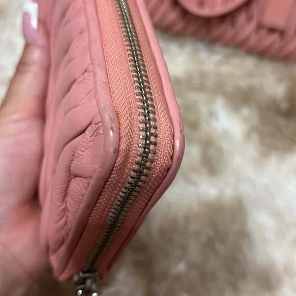 Coach Pink Quilted Women's Wallet - Picture 6 of 9